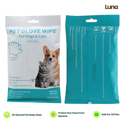 Luna Grooming Glove Wipes