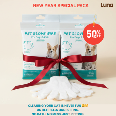 Luna Grooming Glove Wipes