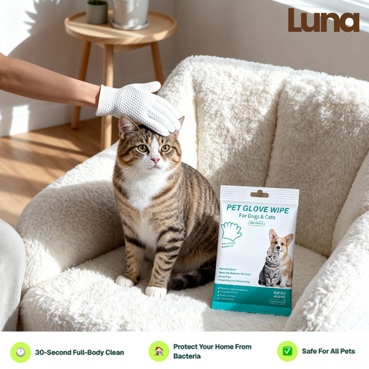 Luna Grooming Glove Wipes